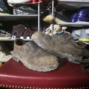 🔥 Timberland PRO Men's Size 10.5 M Safety Brown Slip-On Work Boots